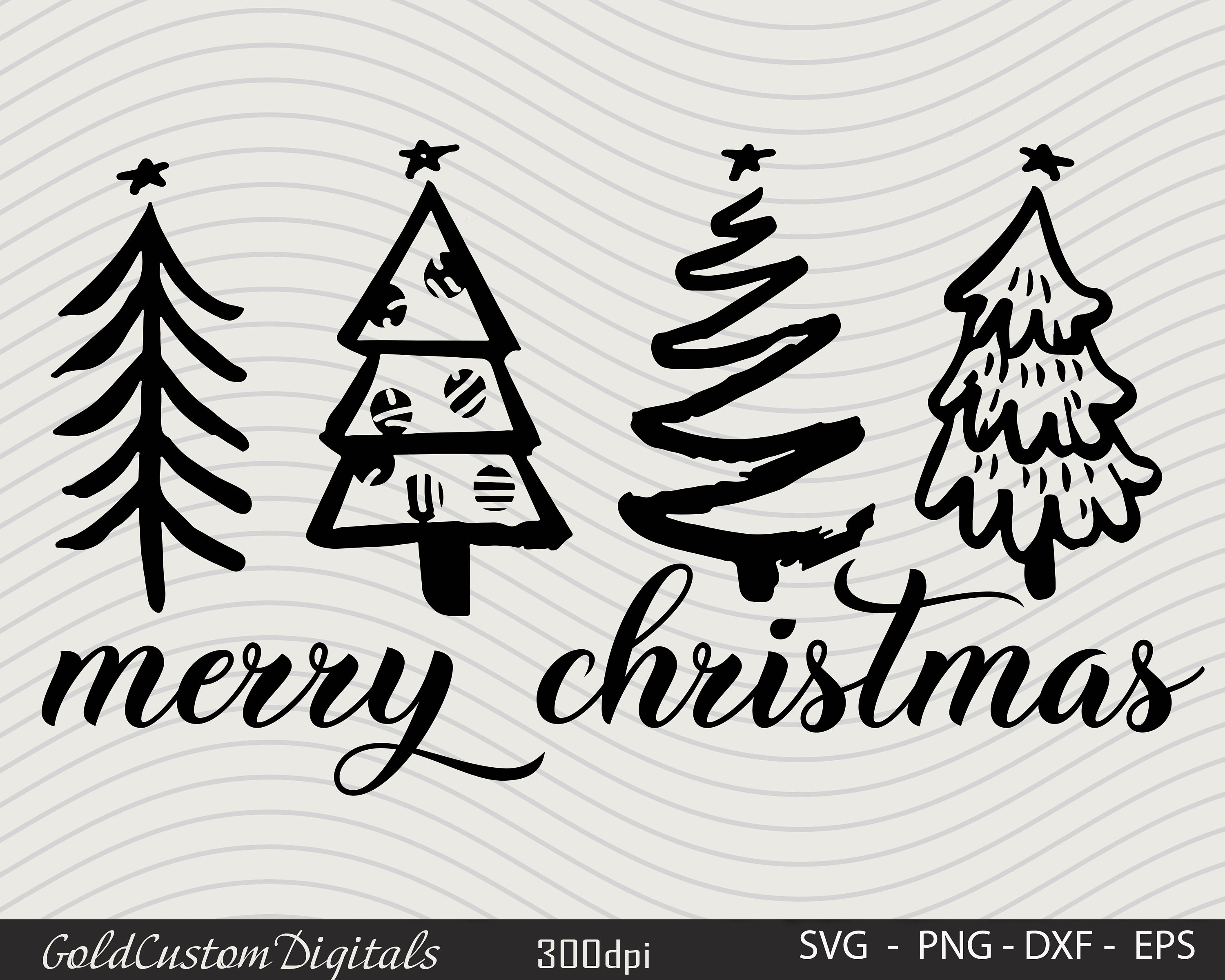 Christmas Tree SVG, Christmas Trees SVG, Merry Christmas SVG, Pine