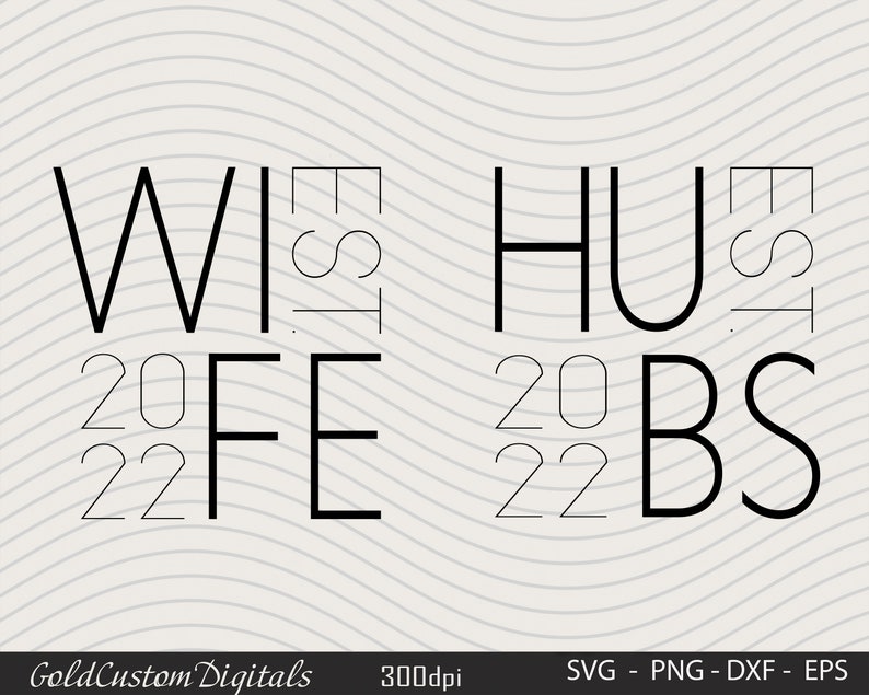 Hubs and Wife Est 2022 Svg Husband and Wife Svg Anniversary Etsy
