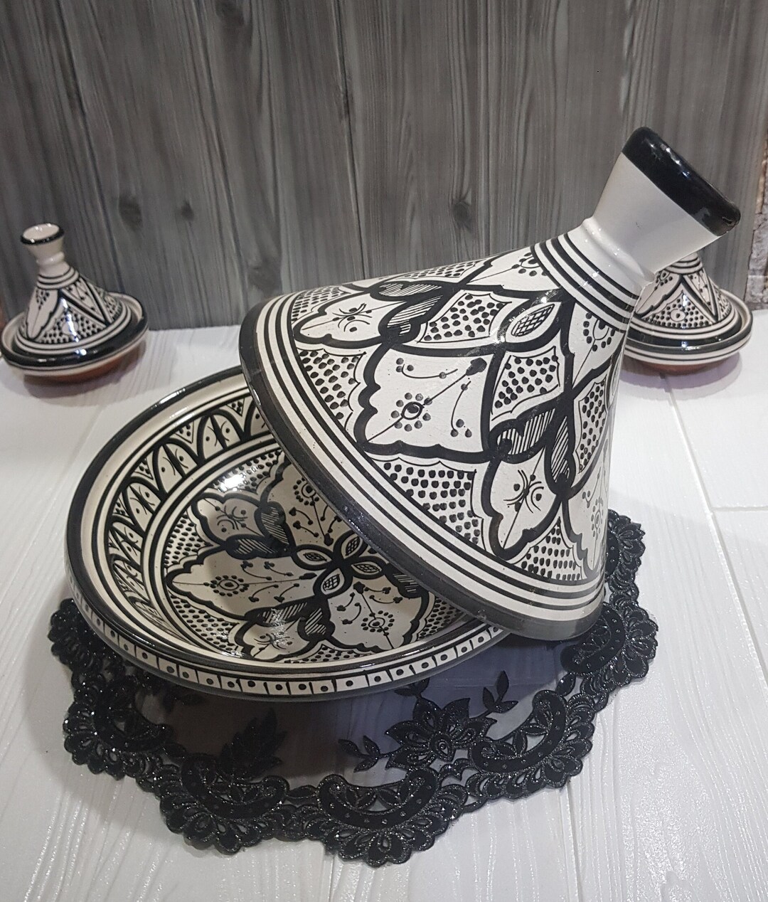 Handmade Moroccan Ceramic Tagine-traditional Pottery Serving Dish