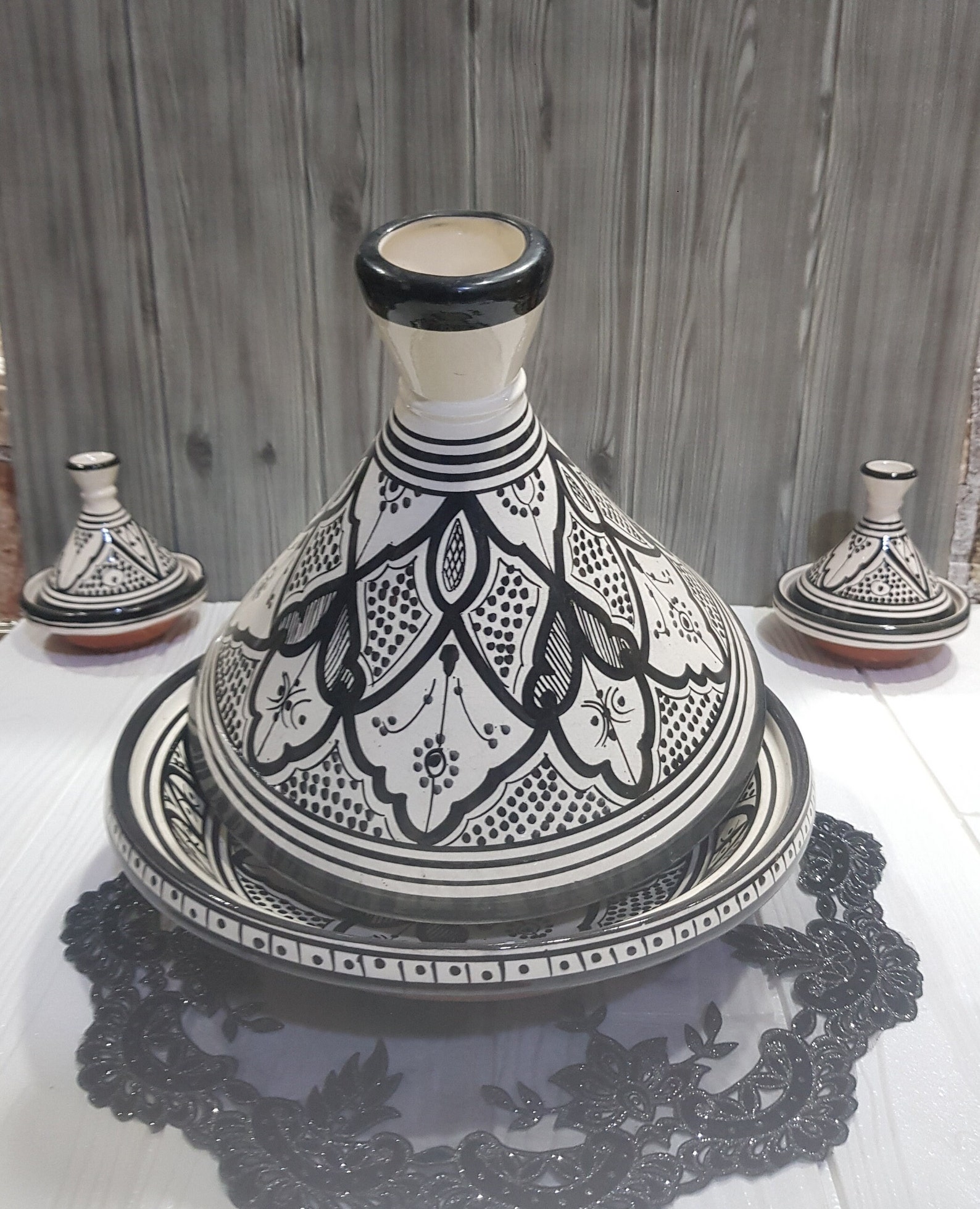 Handmade Moroccan Ceramic Tagine-traditional Pottery Serving Dish