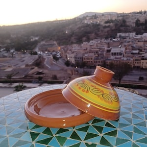 Moroccan Cooking Tagine-Traditional Moroccan Pottery Tagine-Ceramic Cooking & Serving Pot-Tangine-Ceramic Cookware-Unleaded Pottery Tagine