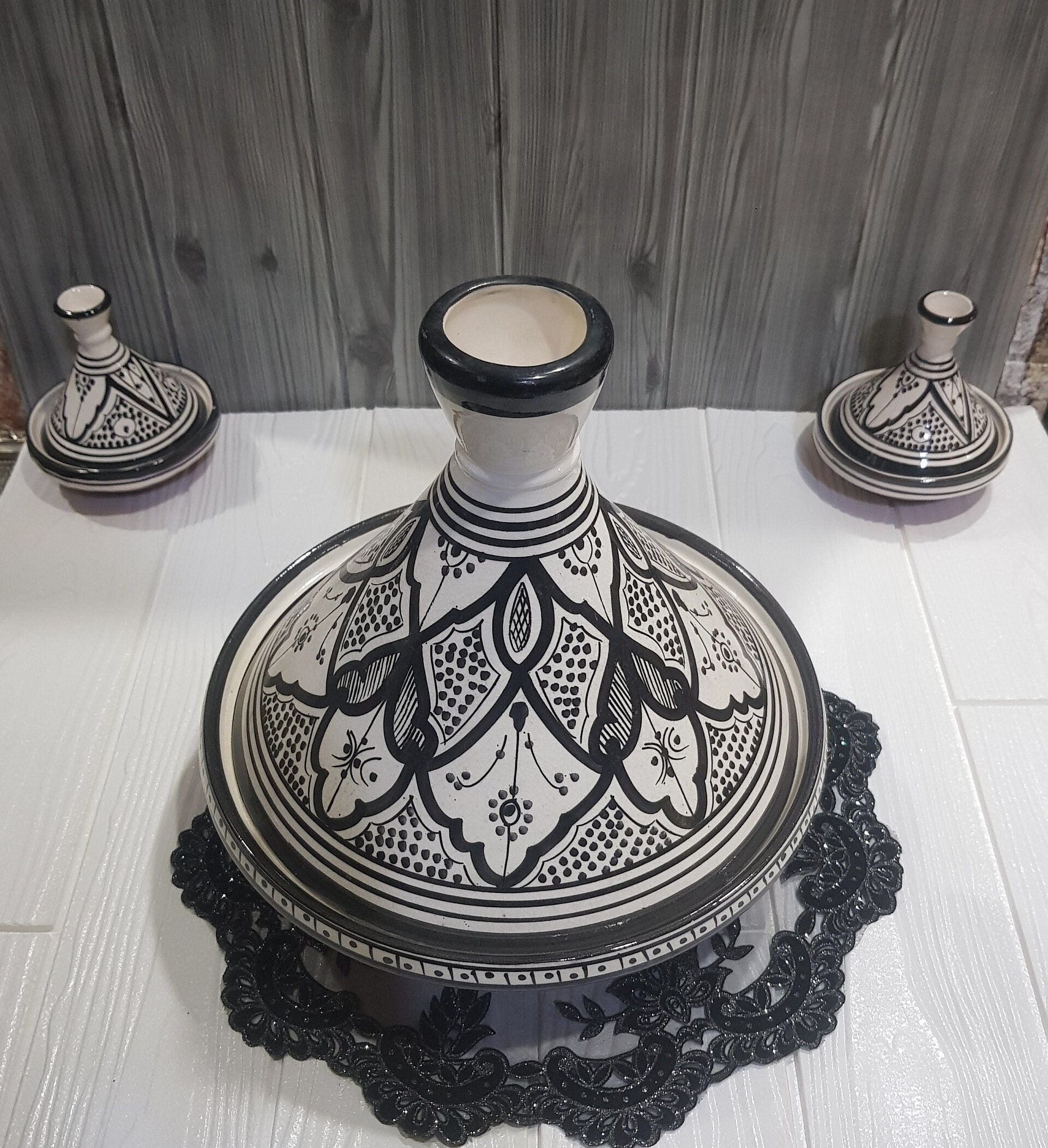 Handmade Moroccan Ceramic Tagine-traditional Pottery Serving Dish