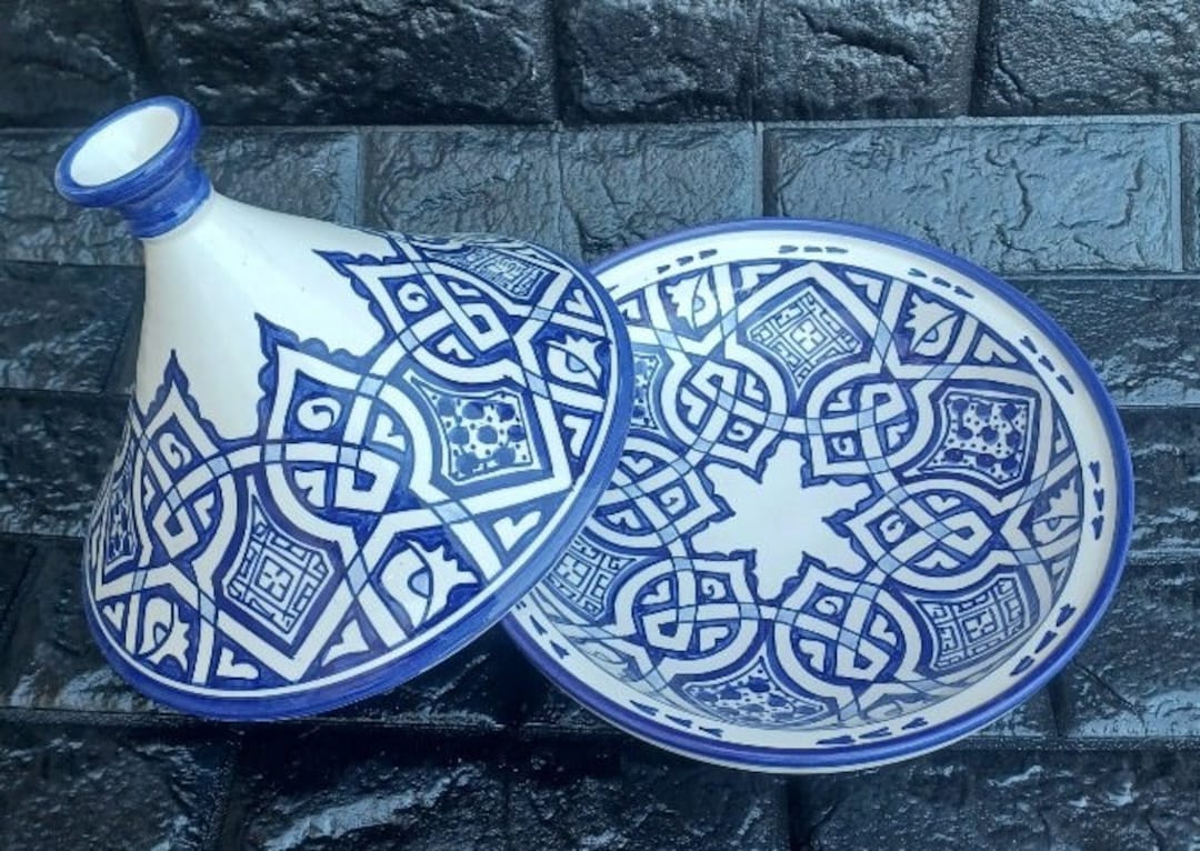 Handmade Moroccan Ceramic Tagine-traditional Pottery Serving Dish