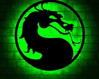 Marmoral Kombat Neon LED Wanddekor, RGB Spielzimmer Beleuchtung