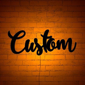 Your Custom Text Words Wall Art with RGB Color Changing Led, Wood Wall Decor, RGB Lights, Home Decor, Birthday Gift,personalized gifts,