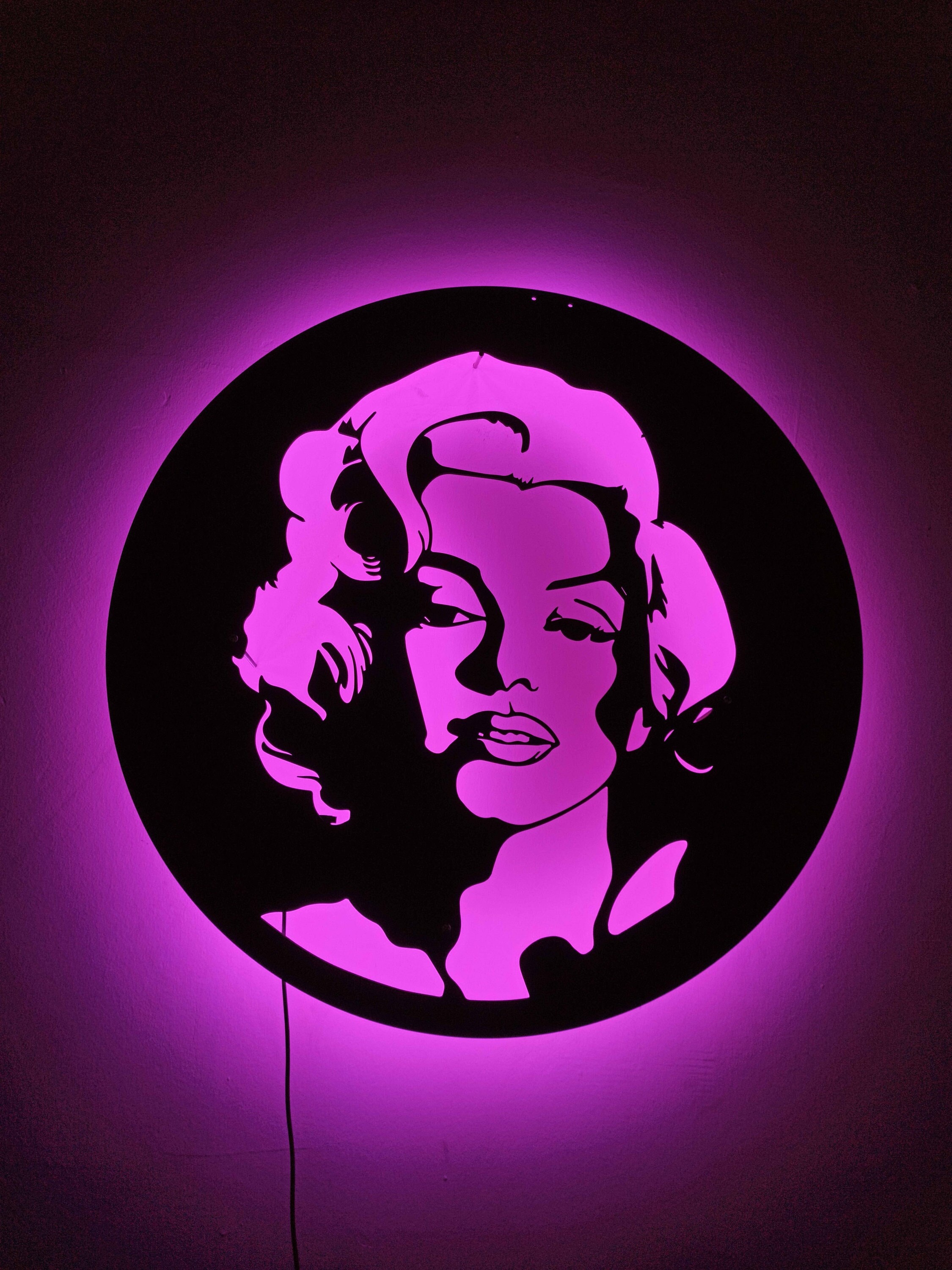Neon Led Marilyn Monroe - Etsy