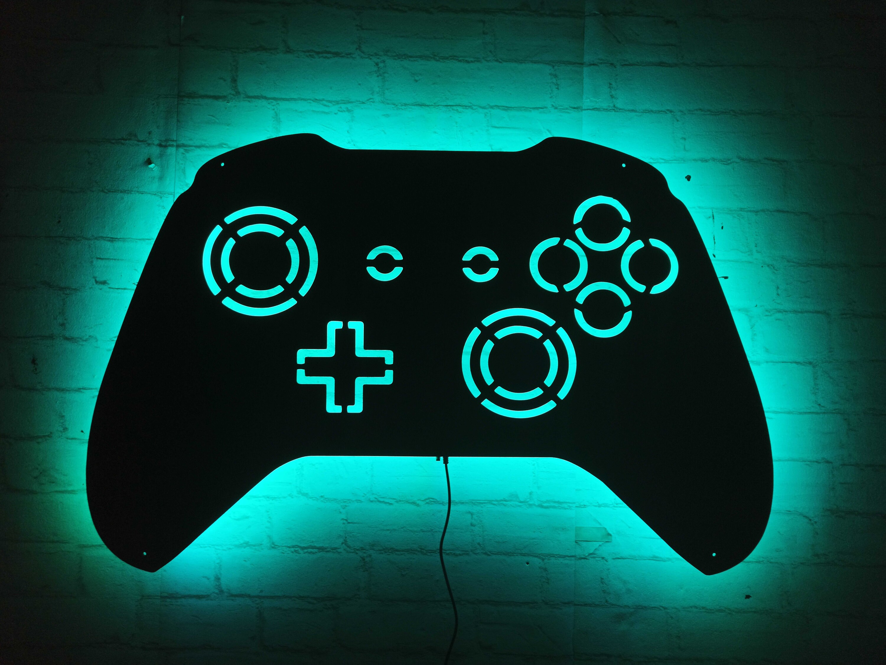 Néon LED Remote Playstation: Illuminez votre espace de jeu