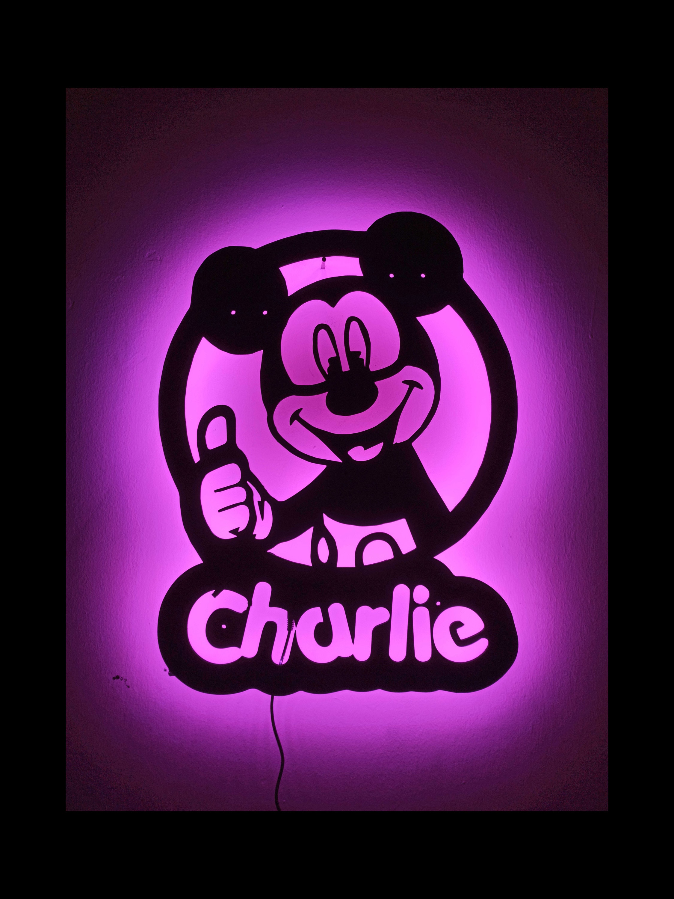 Mickey neon sign - Etsy 日本
