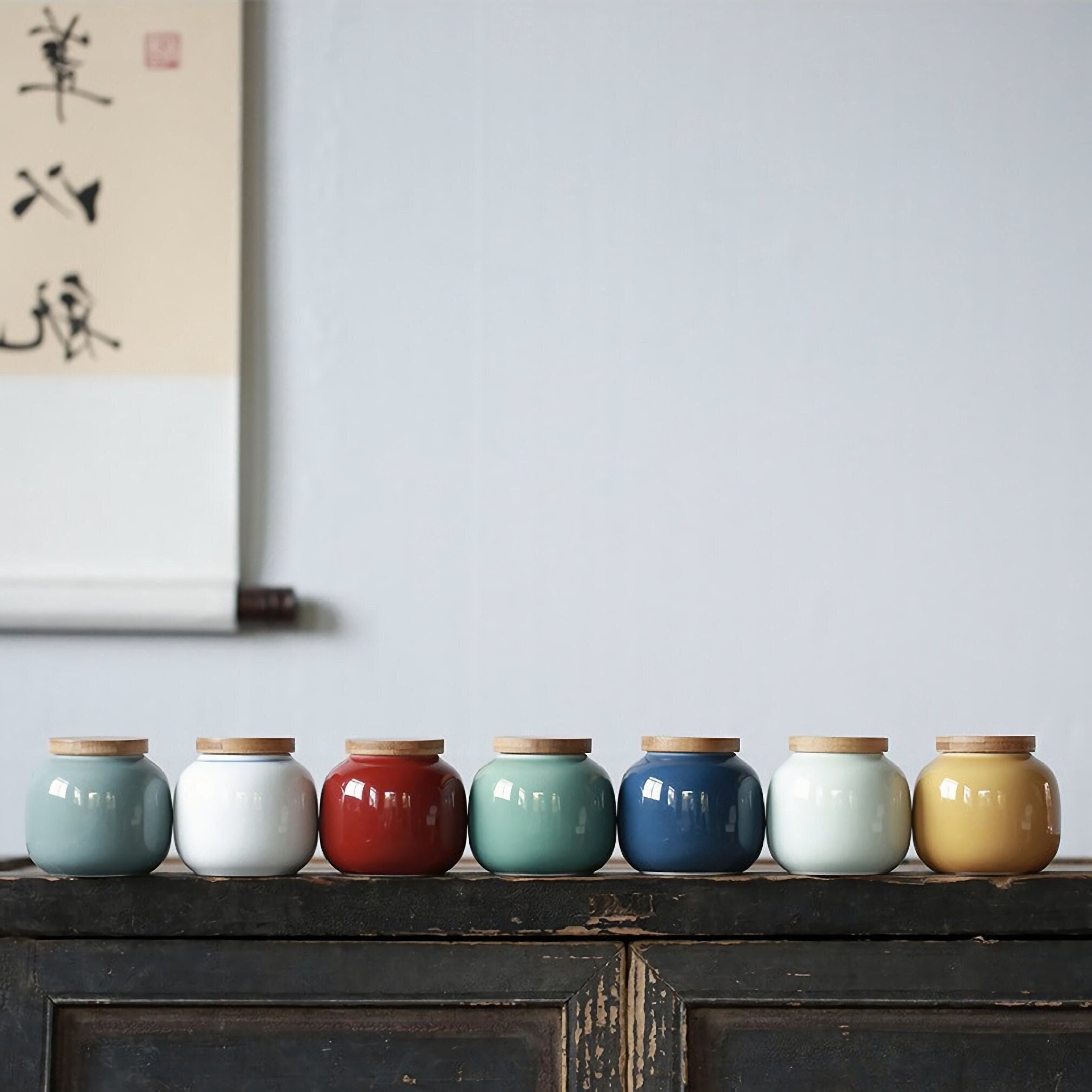 J051 Ceramic Tabletop Tea Jar Set Kitchen Accessories Home Decor Wholesale  Porcelain Butterfly Pattern Jar with Lid - China Ceramic and Decoracion De  Hogar price