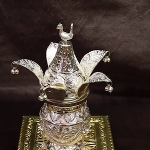 Mangal kalsh,coconut lota set,german coconut lota set,antiquelota with coconut set,Veneration Kalash Naxiart Kalash,Veneration Pot,Pooja pot