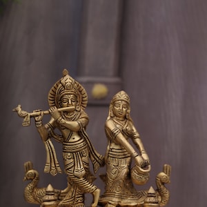 Lord Radha Krishna Couple God Large Statue Sculpture Murti for Home Decor Temple Pooja,Temple statue,Radhekrishna figurine,Divine couple God