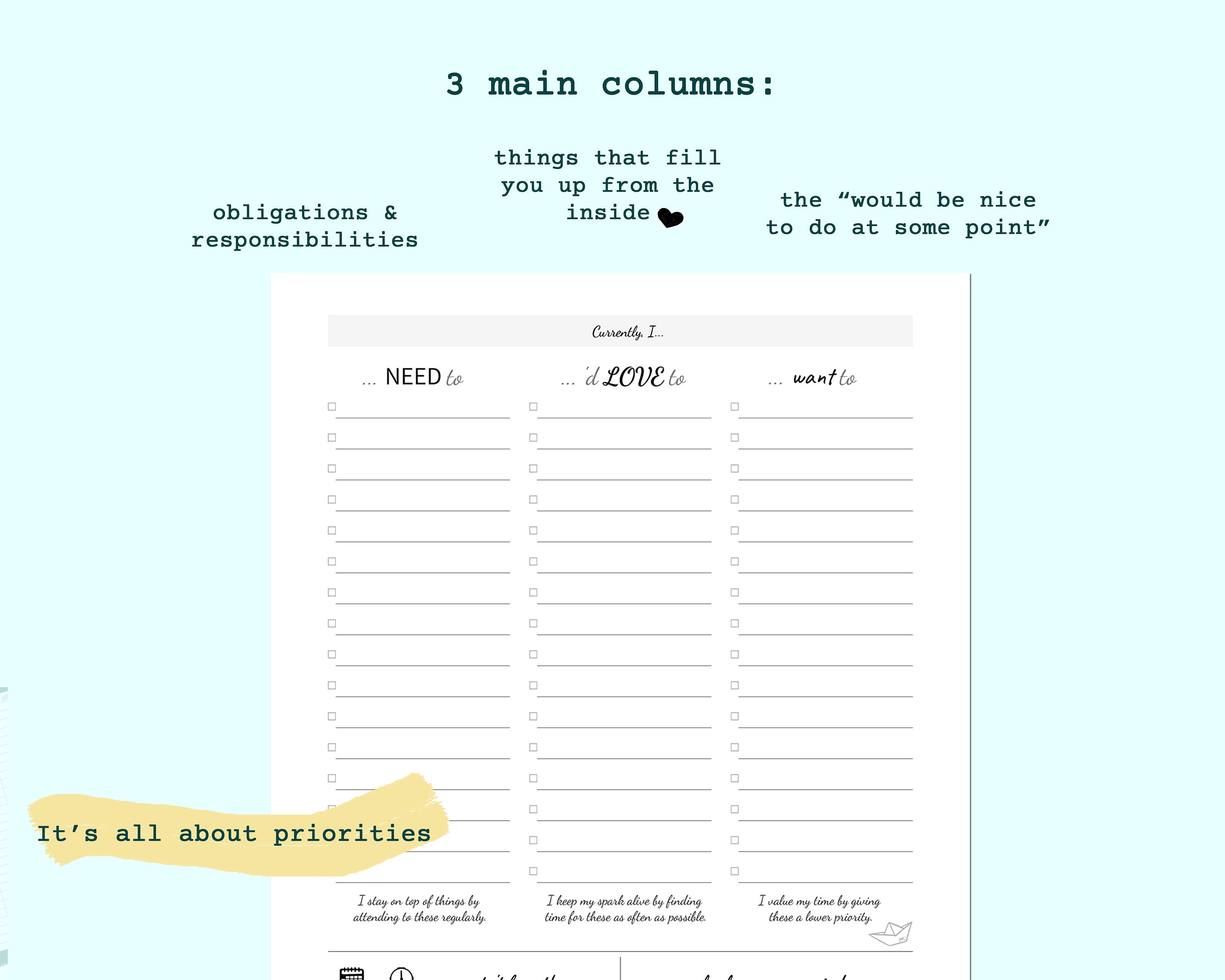 Planning Sheet Printable go to Planner daily Planner, to Do List ...