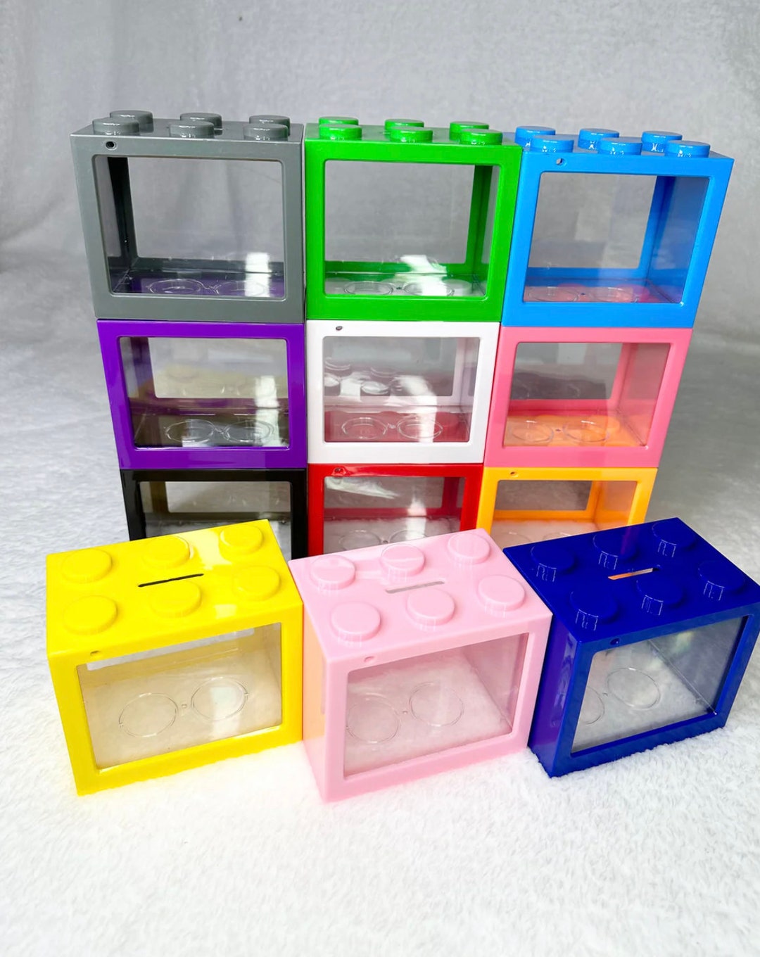 Lego Money Box for Children Adults Personalised Etsy UK