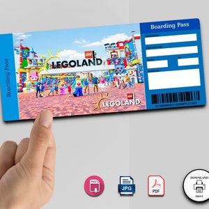 Printable CALIFORNIA LEGOLAND Surprise Trip Reveal Tickets - Etsy