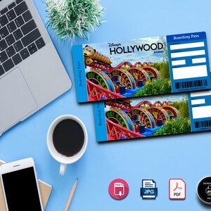 Printable Hollywood Studios Ticket Adobe Editable PDF Trip - Etsy