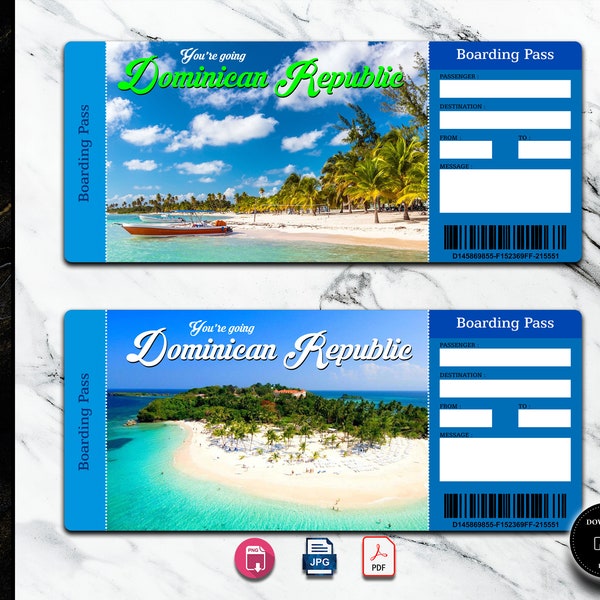 Plane Ticket Pass Etsy