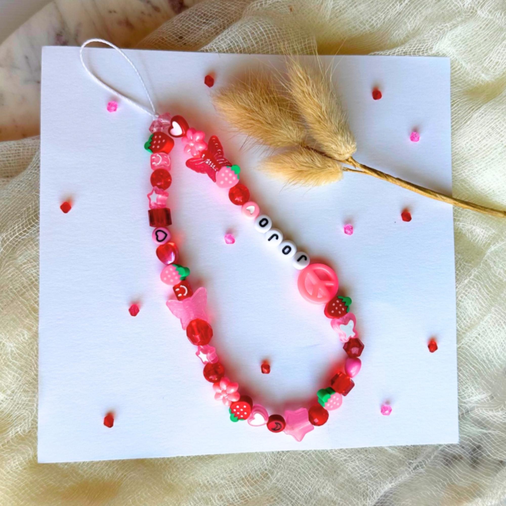 Dije De Lindas Cuentas Acrílicas Tipo Kawaii Hecho A Ano Para Teléfono