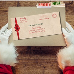 Letter from Santa Template, Nice List Certificate, Official Santa Claus Letter, Personalized Father Christmas Letter, North Pole, Xmas Eve image 6