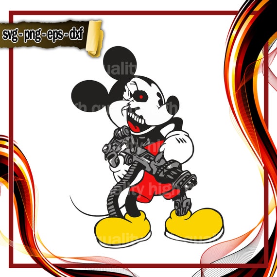 Mickey Guns Downloadable PNG Sublimation Designs Coffee Cups Etsy