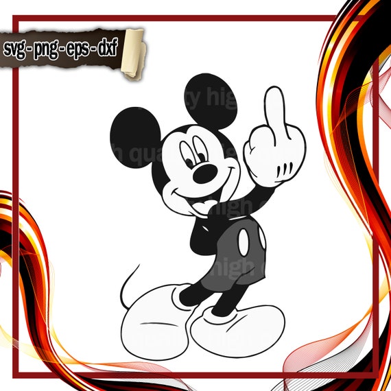Mouse Svg Middle Finger Cricut SVG for Craft Machines Cricut - Etsy Ireland