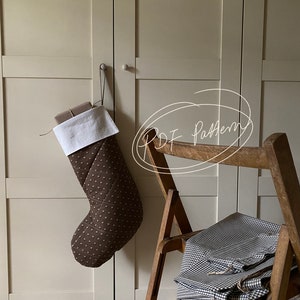 Quilted Christmas Stocking - DIGITAL PDF PATTERN