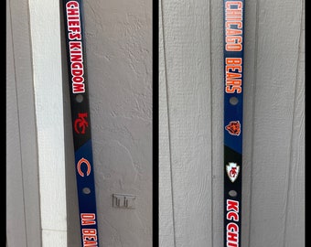 Custom [4 Hole] Shot Ski- MULTI TEAM | Any Team! Any Theme! | Shot Board, Ski for Shots, Ski Board, Shot Glasses