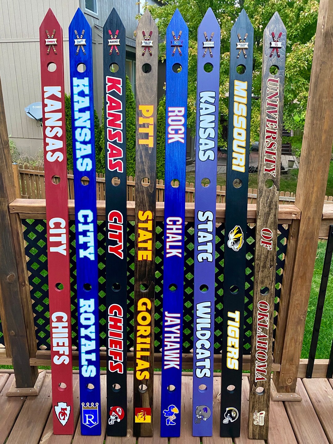 Custom 4 Hole Shot Ski ONE TEAM Any Team Any Theme Shot Board, Ski for
