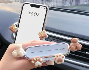 Flexible Mobile Phone Holder, Cartoon Phone Navigation Holder, Funny Car Phone Holder for Air Vent, Car Air Vent Holder, Gravity Design