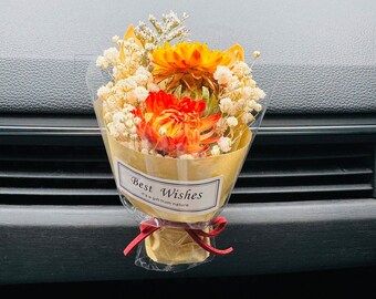 DIY Dried Flowers Car Vent Clips, Daisy Car Air Freshener, Cute Car Accessories, Flower Lover Gift, Flower Bouquet Decoration