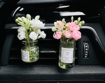 Cute Flower Car Fragrance, Vent Perfume Bottle Clip, Car vent Air Vent, Essential Oils Car Diffusers, Car Air Freshener, Car Decoration