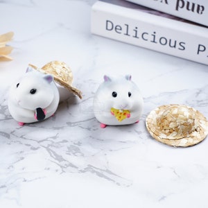 Cute Hamster Car Decoration , Car Accessories for Women, Car Central Control Ornament, Hamster Car Interior Decor, Cartoon Hamster Toy