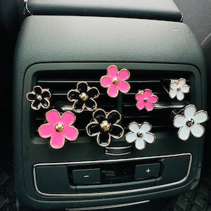 4 Pcs Daisy Car Vent Clip, Flower Car Decoration Clip, Car Air Freshener, Car Diffuser, Daisy Flower Car Accessory, Valentine's Day Gift