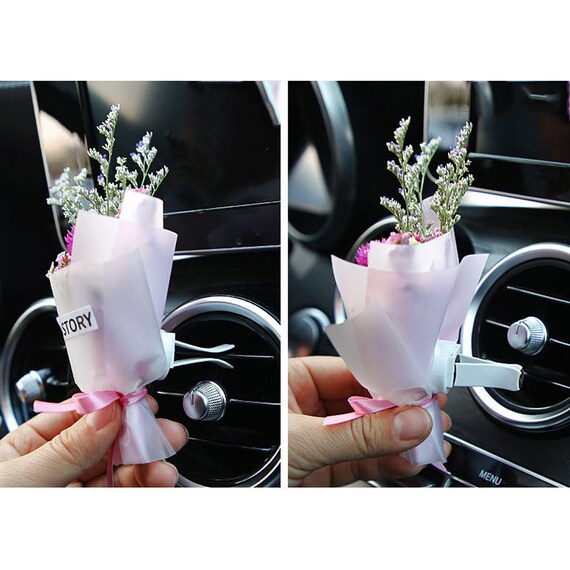 Car Interior Dried Bouquet Flower Decoration Air Vent Mouth Clip