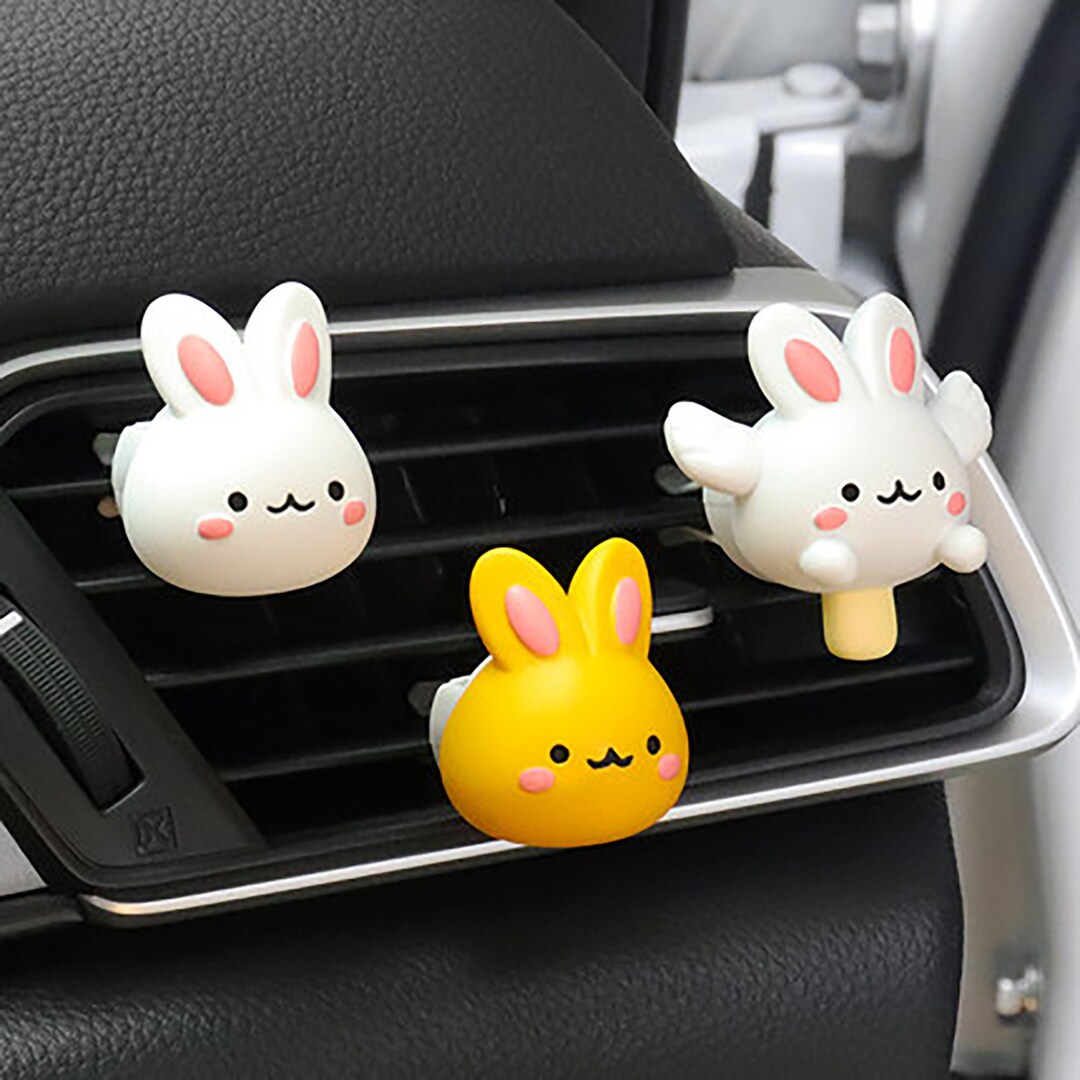 Cute Rabbit Car Freshener Aroma Diffuser Decor Ornament Car Etsy