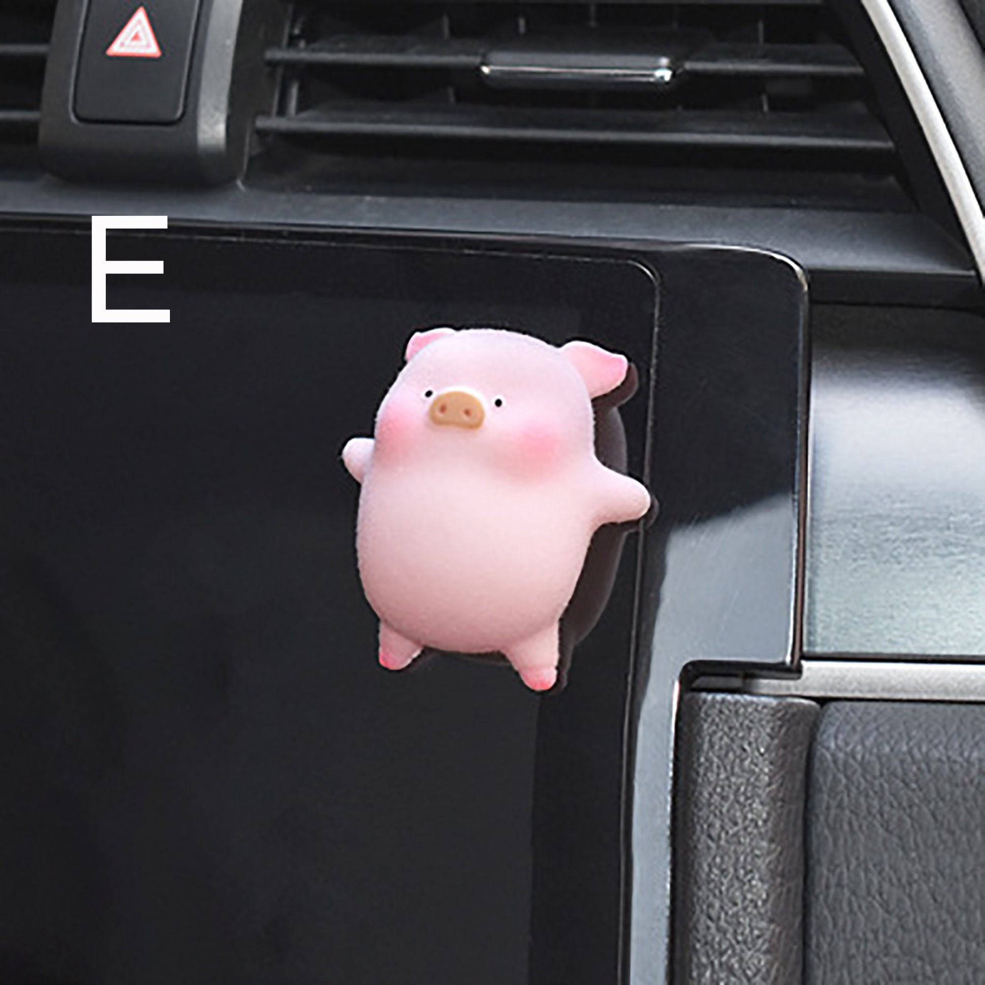 6 Mini Resin Pig Cartoon Ornaments Cute Car Dashboard Toys, My