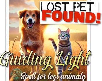 Spell for Lost Pets, Pet Retrieval Spell, Magic for Finding Pets