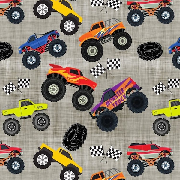 Monster Trucks Rug Etsy