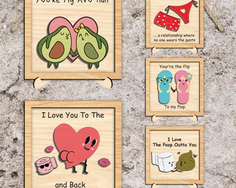 Valentine Couple Stand decor svg, Valentine Quotes Shelf Sitter SVG, Valentines Day Sign svg, Wooden Sign svg, Glowforge svg files, Digital