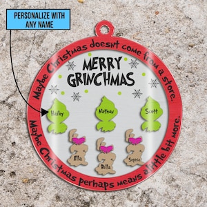 Personalized Cartoon Ornament Svg Bundle, Cartoon Ornament SVG File, Glowforge Laser Cut Ornament, Glowforge svg files, Ornament svg
