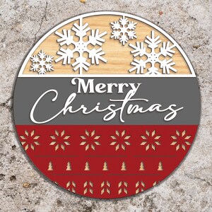 Merry Christmas Door Sign svg, Christmas Door Sign svg, Christmas Door Hanger SVG, Laser Cut Files,Christmas Pattern SVG,Glowforge svg files