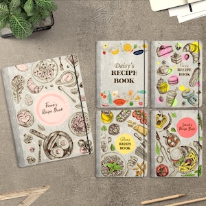 Personalized Recipe Book Cover svg,Wooden cookbook recipes Laser Cut Files,Valentines Day Gift svg,Mother&#39;s Day gift svg,Glowforge svg files
