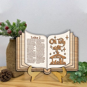 Christmas Nativity Stand decor svg, Nativity Shelf Sitter SVG, Nativity Scene Sign svg, Christmas sign svg, Glowforge svg files,Digital File
