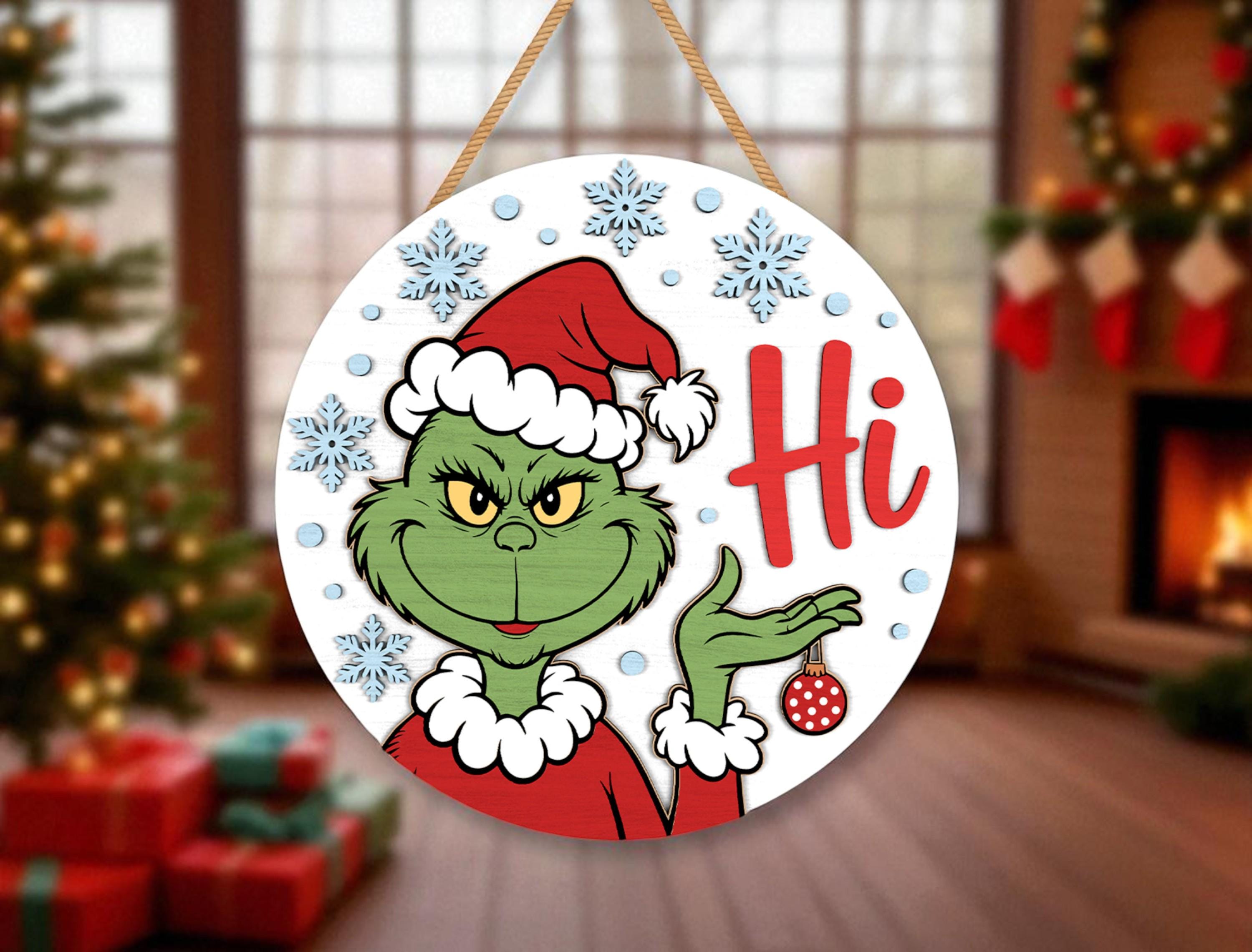 Grinch Decor voor kerstboom, grinch kerstboom topper, grinch kerstversiering voor kleine boom | NL