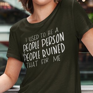 I Used to be a People Person T shirt, Sarcastic Shirt, Funny Tee, Dusty Rose Inspired, Dice Shirt, Wanted Vampire's Assistant Inspired