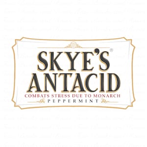 Steward Skye&#39;s Antacid Tin, Skye&#39;s Antacid Sticker, PNG, Book Inspired, KM Shea Inspired, CoMaD Series Inspired, Digital Download