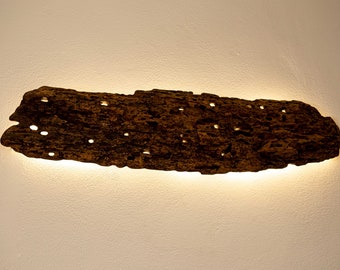 Stardust - light sculpture in reclaimed wood