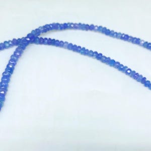 Ketting met tanzanietkralen | Natuurlijke paarse edelsteensieraden | Geboortesteen cadeau voor haar | Helende kristallen choker | Sieraden voor december