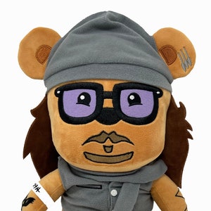 Johnny Depp Inspired Plush Bear - Soft Stuffed Animal Toy with Realistic Features - Perfect Gift for Fans