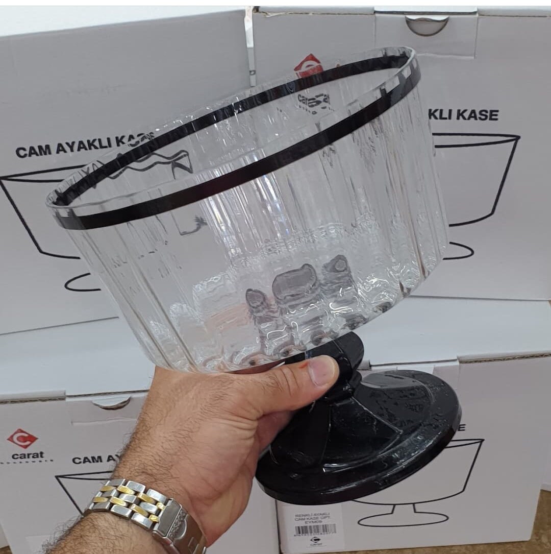 Homeela Trifle Bowl With Pedestal,round Dessert Display Stand for