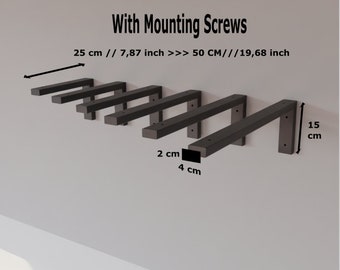 Metal Shelf Bracket | Steel Shelf Bracket | Raw Steel Shelf Support | L Steel Bracket | Shelf Bracket | floating shelf brackets